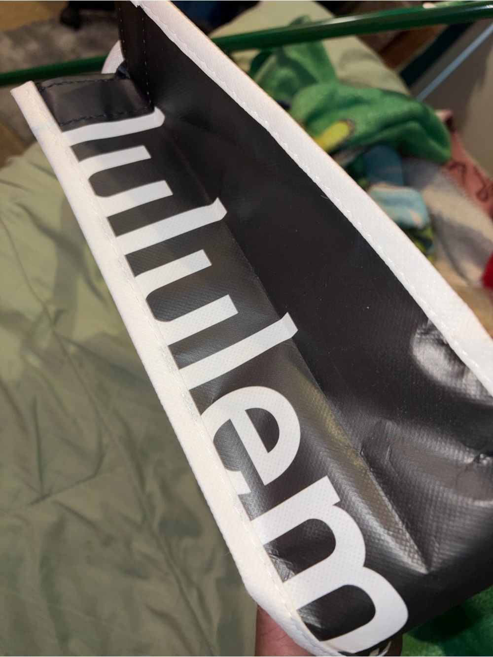 lululemon athletica Black and White Tote Bag